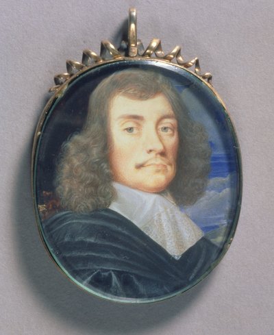 Portrait Miniature of a Man, possibly Sir John Wildman by Thomas Flatman